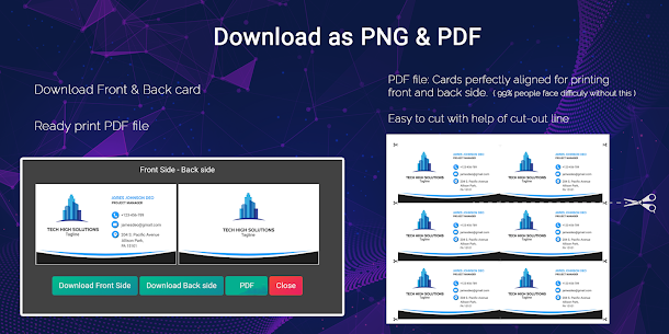 تحميل Business Card Maker pro صانع بطاقة الأعمال للأندرويد اخر اصدار 4