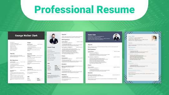 تحميل تطبيق Resume Builder pro لإنشاء سيرة ذاتية للأندرويد 2022 1