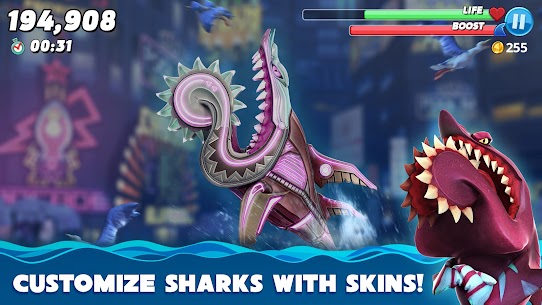 تحميل لعبة Hungry Shark World مهكرة 2023 للأندرويد 3