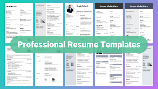 تحميل تطبيق Resume Builder pro لإنشاء سيرة ذاتية للأندرويد 2022 2