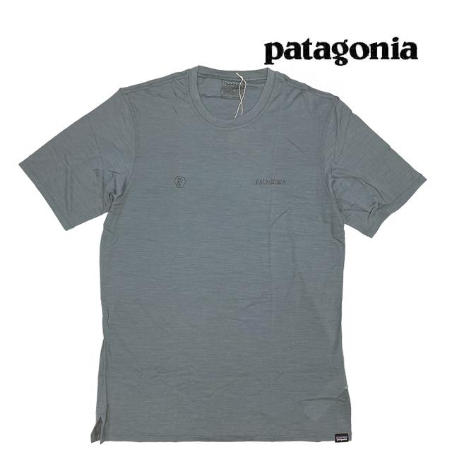 PATAGONIA パタゴニア キャプリーン クール メリノ グラフィック シャツ CAPILENE COOL MERINO GRAPHIC SHIRT FMIG FORGE MARK ICONS: PLUME GREY 44590
