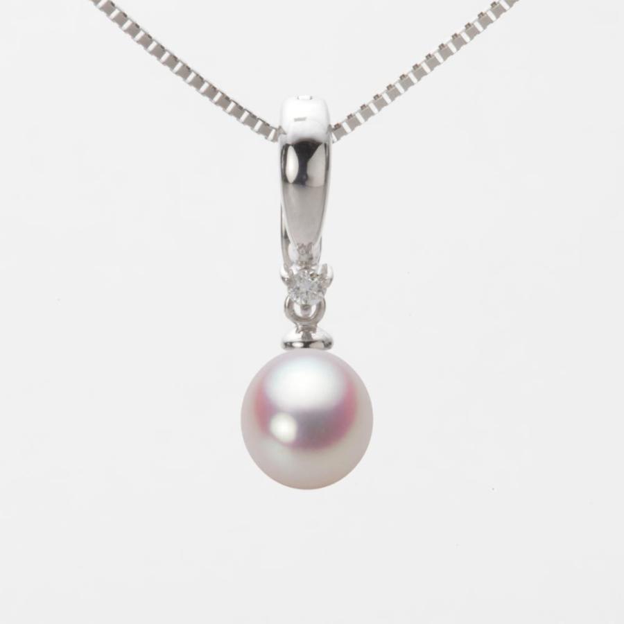[ムーンレーベル 公式] パール ペンダント レディース 7.0mm アコヤ 真珠 ペンダント トップ K18WG ホワイトゴールド HA00070D11WPN334W0-T