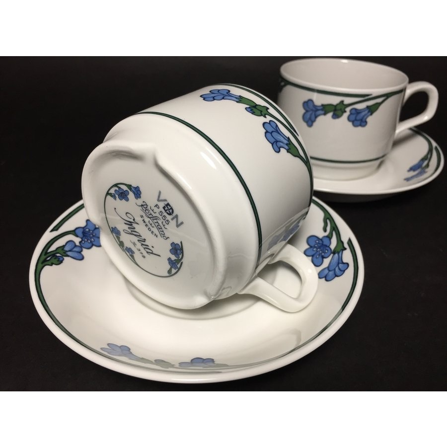 ヴィンテージ 北欧 RORSTRAND ロールストランド INGRID JL378 C&S カップ&ソーサー 2客セット