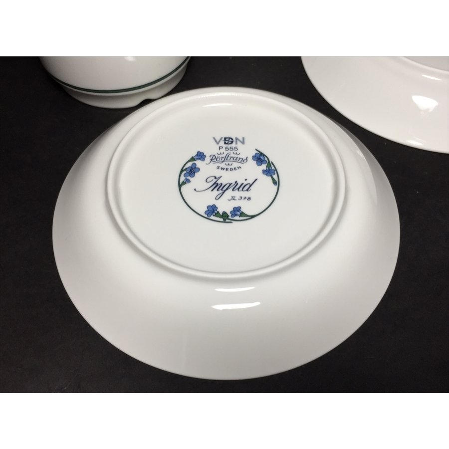 ヴィンテージ 北欧 RORSTRAND ロールストランド INGRID JL378 C&S カップ&ソーサー 2客セット