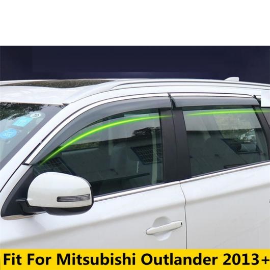 適用: 三菱 アウトランダー 2013-2021 ドア ウインドウ バイザー ウィンド レイン サン スモーク ガード デフレクター 吹き出し口 シェード AL-OO-5338 AL
