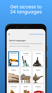 تحميل تطبيق Rosetta Stone لتعلم اللغات برو للأندرويد 2022 3