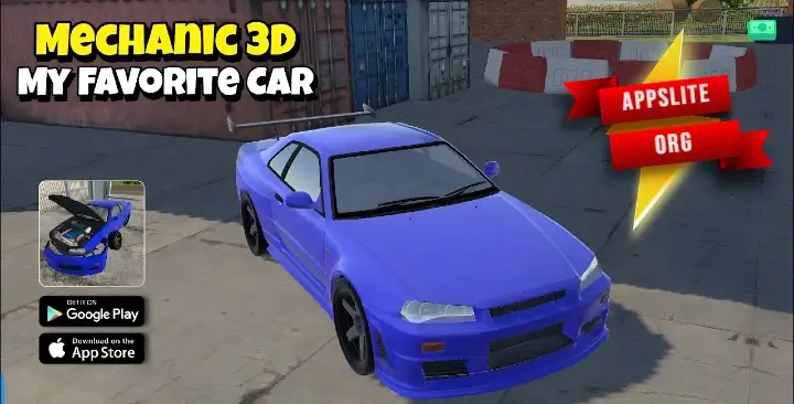 Background تحميل لعبة Mechanic 3D My Favorite Car 3.7 مهكرة للأندرويد 