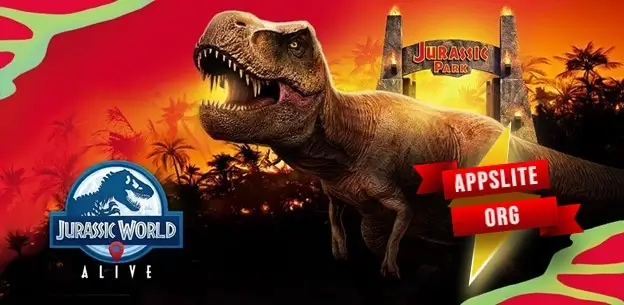 Background تحميل لعبة Jurassic World Alive مهكرة 2024 للأندرويد 