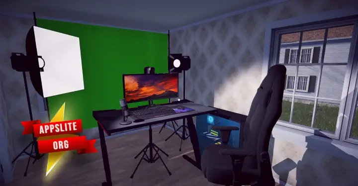 Background تحميل لعبة Streamer Life Simulator‏ مهكرة 2024 للأندرويد 