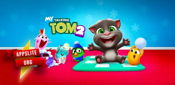 Background تحميل لعبة My Talking Tom 2 مهكرة 2024 للأندرويد مجاناً 