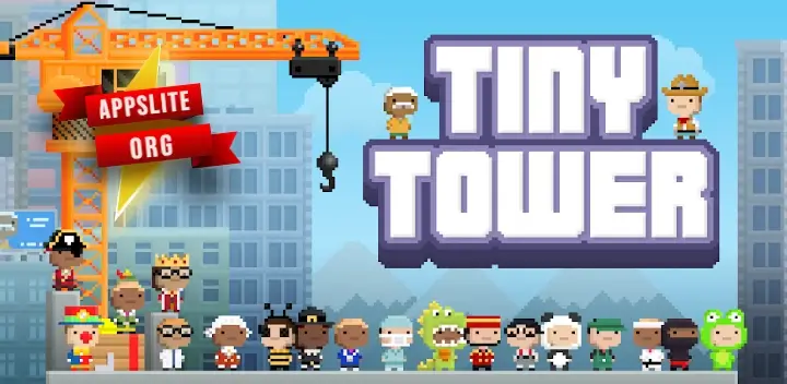 Background تحميل لعبة Tiny Tower مهكرة 2024 للاندرويد 